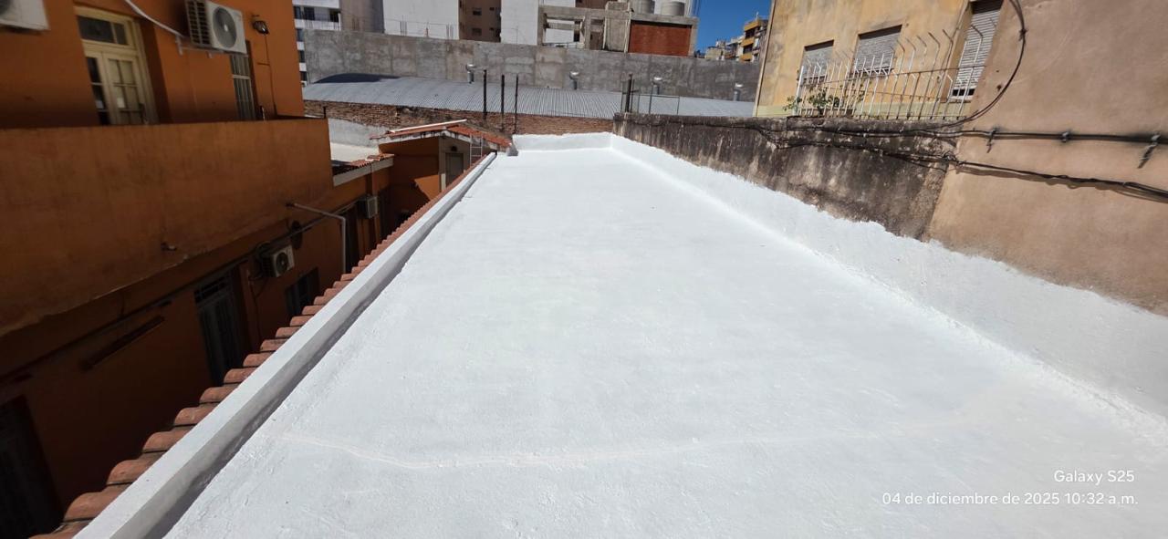 Impermeabilización con membrana líquida en techo plano Córdoba